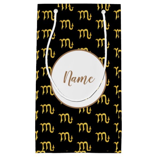 Scorpio Golden Astrology , gepersonaliseerd Klein Cadeauzakje (Voorkant)