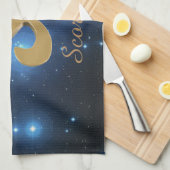 Scorpio golden sign theedoek (Quarter Fold)