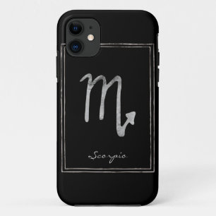 Scorpio hammered zilver gestileerde astrologiesste Case-Mate iPhone case