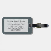 Scorpio Het bagagelabel met grijze blauwe tinten (Achterkant horizontaal)