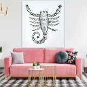 Scorpio (het Scorpion) een illustratie uit het P Canvas Afdruk (Insitu (Woonkamer))