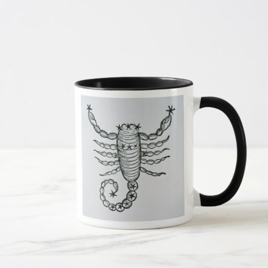 Scorpio (het Scorpion) een illustratie uit het P Mok (Rechts)