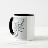 Scorpio (het Scorpion) een illustratie uit het P Mok (Voorkant links)