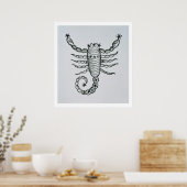 Scorpio (het Scorpion) een illustratie uit het P Poster (Keuken)