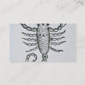 Scorpio (het Scorpion) een illustratie uit het P Visitekaartje (Achterkant)