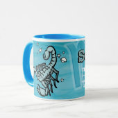 Scorpio Het Scorpion water is een astrologische mo Mok (Voorkant links)