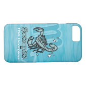 Scorpio Het Scorpion-waterbord hoesje (Achterkant (Horizontaal))