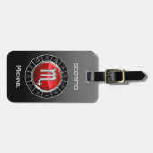 Scorpio - Het Scorpion Zodiac-symbool Bagagelabel (Voorkant horizontaal)