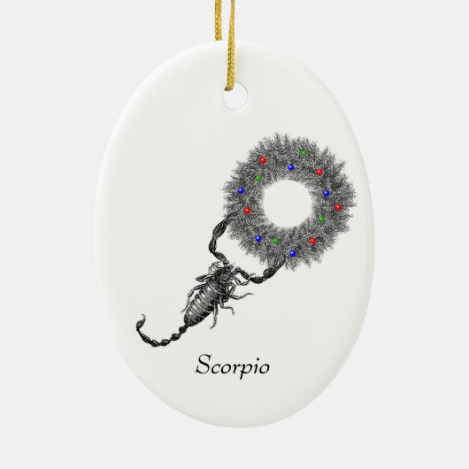 Scorpio Holiday Ornament (Achterkant)