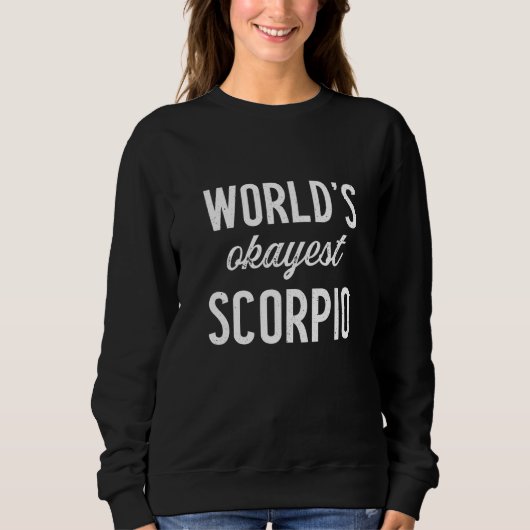 Scorpio horoscoop zodische parameter astrologie vr trui (Voorkant)