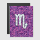 Scorpio Horoscope-aanmelding met roze digitale cam (Voorkant / Achterkant)