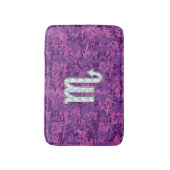 Scorpio Horoscope-aanmelding met roze digitale cam Badmat (Voorkant Verticaal)