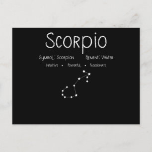 Scorpio Horoscope Astrology Star Sign Birthday Briefkaart