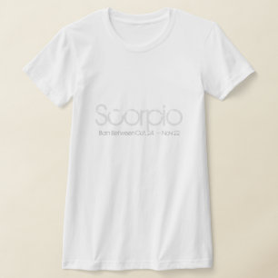 Scorpio Horoscope-ontwerp T-shirt