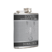 Scorpio ♏ in Black en Silver Mesh Heupfles (Rechts)