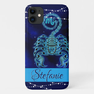 Scorpio in donkerblauw Case-Mate iPhone case