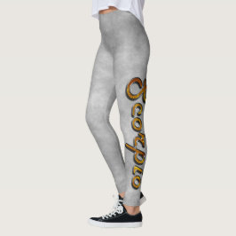 Scorpio in Topaz Gemstone Leggings