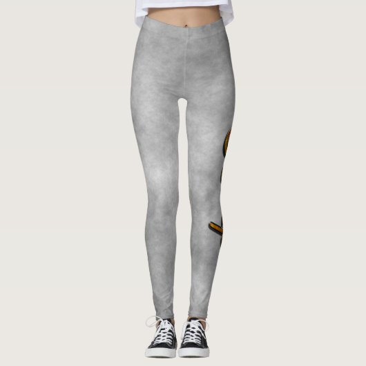 Scorpio in Topaz Gemstone Leggings (Voorkant)