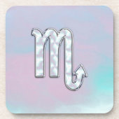 Scorpio-inloggen Moeder van Parelstijl Bier Onderzetter (Voorkant)