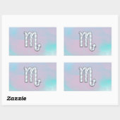 Scorpio-inloggen Moeder van Parelstijl Rechthoekige Sticker (Vel)
