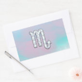 Scorpio-inloggen Moeder van Parelstijl Rechthoekige Sticker (Envelop)