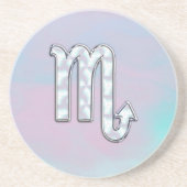 Scorpio-inloggen Moeder van Parelstijl Zandsteen Onderzetter (Voorkant)