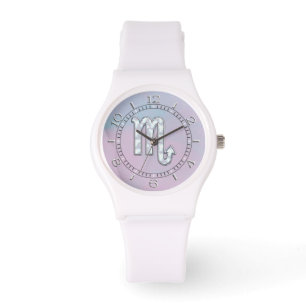 Scorpio-inloggen Moeder van parelstijlwijzerplaat Horloge