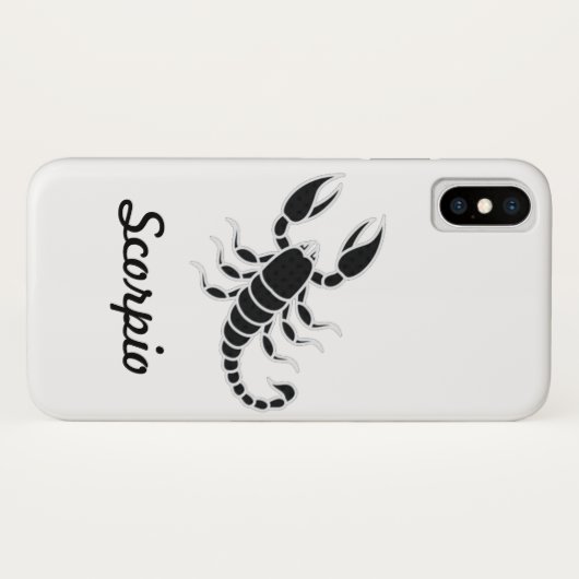 Scorpio IphoneX hoesje (Achterkant (horizontaal))