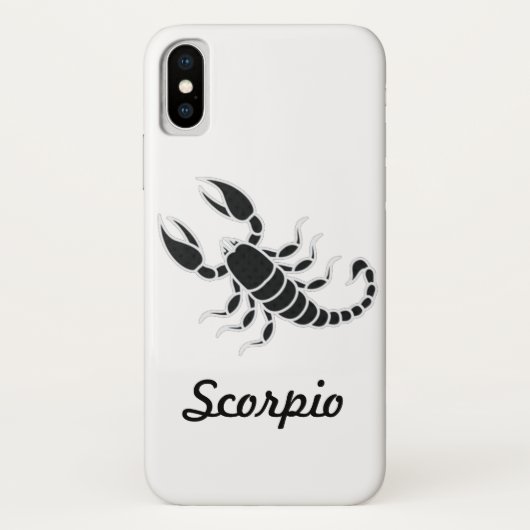 Scorpio IphoneX hoesje (Achterkant)