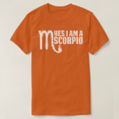 Scorpio Ja Ik ben een Scorpio1 T-shirt (Design voorkant)