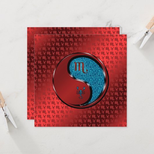 Scorpio Kaart (Voorkant / Achterkant in situ)