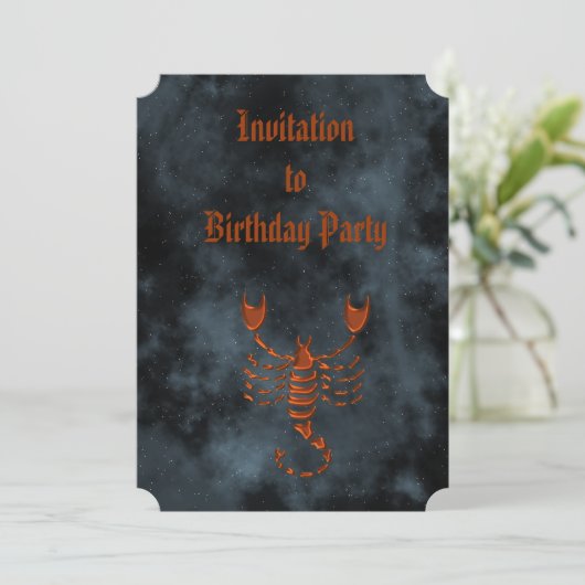 Scorpio Kaart (Staand voorkant)