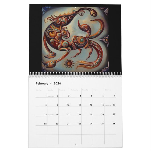 Scorpio Kalender (Feb 2026)