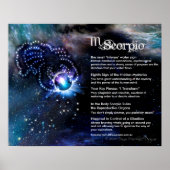 Scorpio-kenmerken Poster (Voorkant)