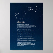 Scorpio Kenmerken Poster