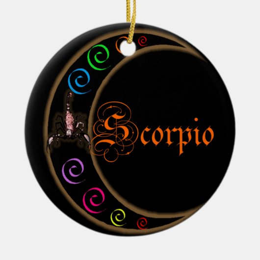 Scorpio Keramisch Ornament (Voorkant)