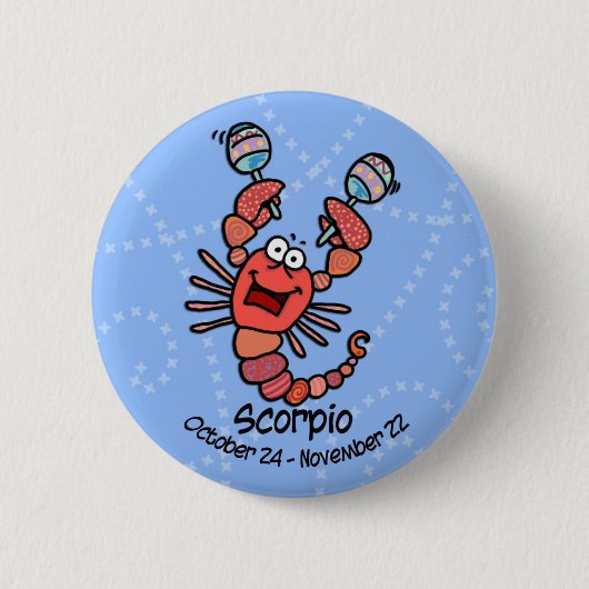 scorpio-knop ronde button 5,7 cm (Voorkant)