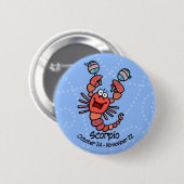 scorpio-knop ronde button 5,7 cm (Voorkant /achterkant)