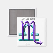 Scorpio lbra op de tsp asstrologie magneet (Voorkant / Achterkant)