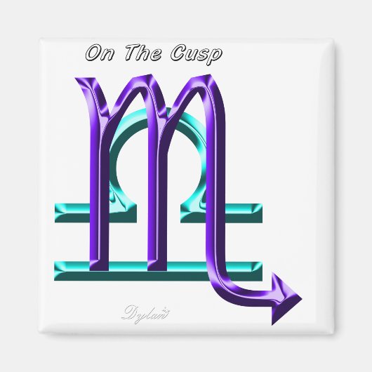 Scorpio lbra op de tsp asstrologie magneet (Voorkant)