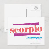 Scorpio LtRoze Briefkaart (Voorkant / Achterkant)