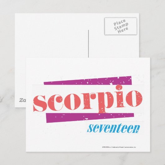 Scorpio LtRoze Briefkaart (Voorkant / Achterkant)