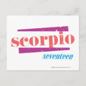 Scorpio LtRoze Briefkaart (Voorkant)
