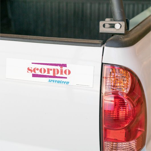 Scorpio LtRoze Bumpersticker (Op Truck)