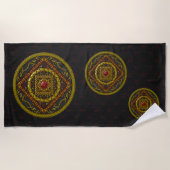 Scorpio Mandala Beach Towel Strandlaken (Voorkant)