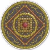 Scorpio Mandala Contour Sticker (Voorkant)
