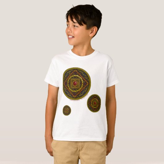 Scorpio Mandala Kind en Baby Light Shirt (Voorkant volledig)