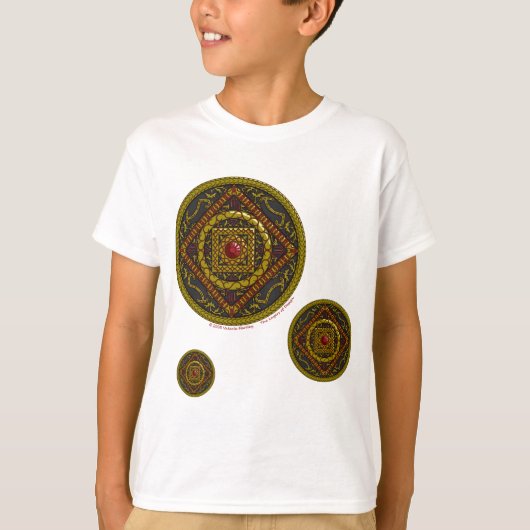 Scorpio Mandala Kind en Baby Light Shirt (Voorkant)