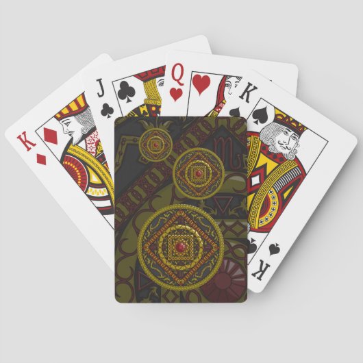 Scorpio Mandala Klassieke speelkaarten (Achterkant)