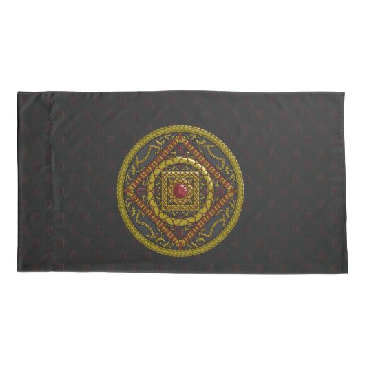 Scorpio Mandala Kussensloop (Achterkant)
